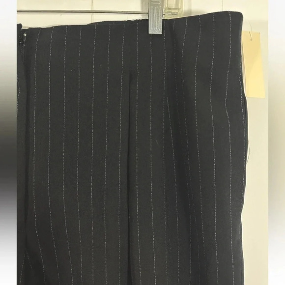 NWT Amanda Smith Fully Lined BLACK Pinstriped Dress PANTS Trousers Plus Sz 24W - Picture 3 of 8